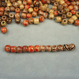 100pcs 12mm Natural Big Hole Wooden Beads for Jewelry Making