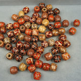 100pcs 12mm Natural Big Hole Wooden Beads for Jewelry Making