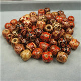 100pcs 12mm Natural Big Hole Wooden Beads for Jewelry Making
