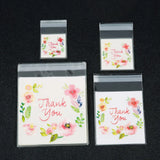 100pcs Thank You Cellophane Cookie Bag Wedding Favor Candy OPP Bag