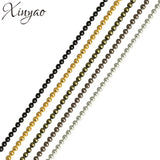 10m Gold/Black Metal Ball Bead Chain for DIY Jewelry Making
