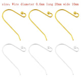 S925 Ear Wires Earring Hooks DIY Jewelry Making Findings Accessories