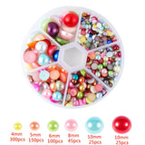 XINYAO Mixed Plastic Pearl Beads Set Jewelry Findings Kit Box