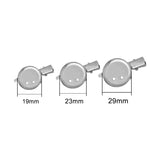 20pcs Rhodium Brooch Clip Tray Hairpin for Jewelry Making