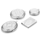 2Pcs Stainless Steel Book Shaped Locket Pendant