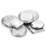 2Pcs Stainless Steel Book Shaped Locket Pendant