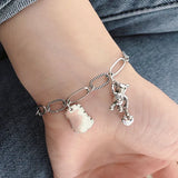 Bear Heart Chain Bracelet for Girls - Gift Party Bracelet Femme