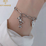 Bear Heart Chain Bracelet for Girls - Gift Party Bracelet Femme