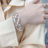 Boho Thick Chain Link Bracelets Bangles For Women Girls Punk Jewelry