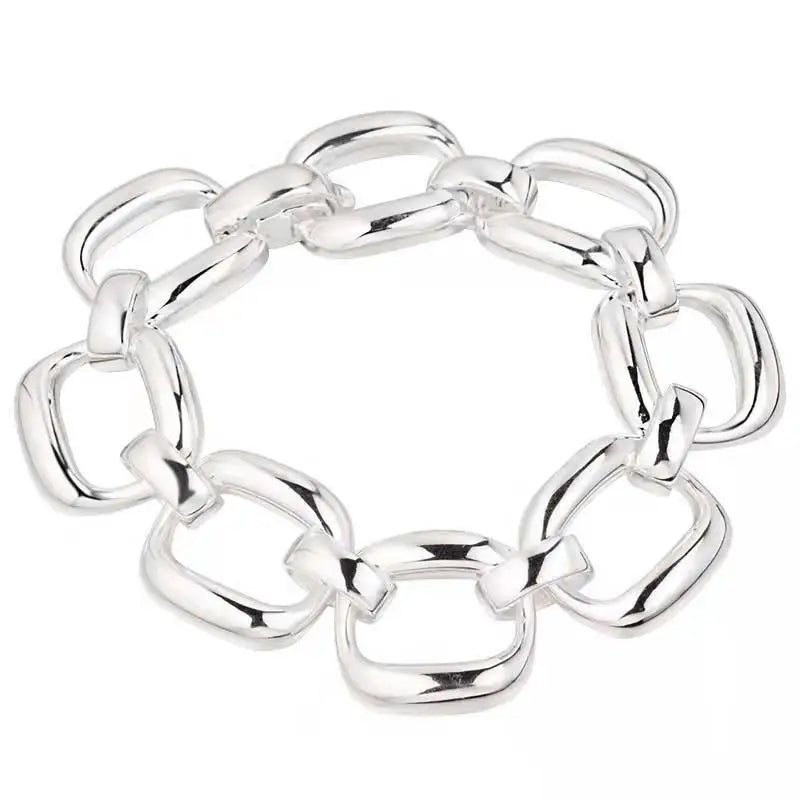 Boho Thick Chain Link Bracelets Bangles For Women Girls Punk Jewelry
