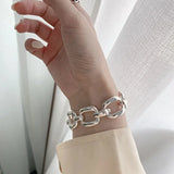 Boho Thick Chain Link Bracelets Bangles For Women Girls Punk Jewelry