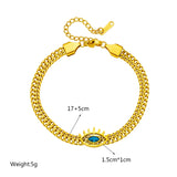 316L Stainless Steel Bracelet with Hollow Eye Pendant Summer Jewelry