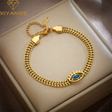 316L Stainless Steel Bracelet with Hollow Eye Pendant Summer Jewelry