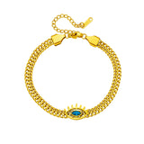 316L Stainless Steel Bracelet with Hollow Eye Pendant Summer Jewelry