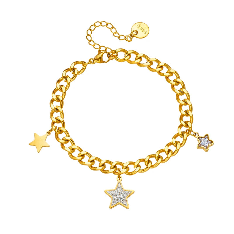 Vintage Star Chain Bracelet for Women