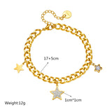 Vintage Star Chain Bracelet for Women