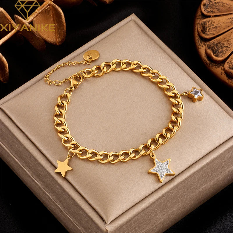 Vintage Star Chain Bracelet for Women