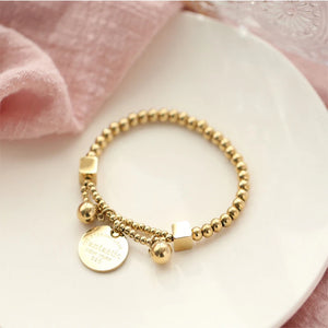 316L Stainless Steel Beads Bracelet for Women