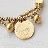 316L Stainless Steel Beads Bracelet for Women