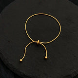 316L Stainless Steel Draw String Bracelet for Women