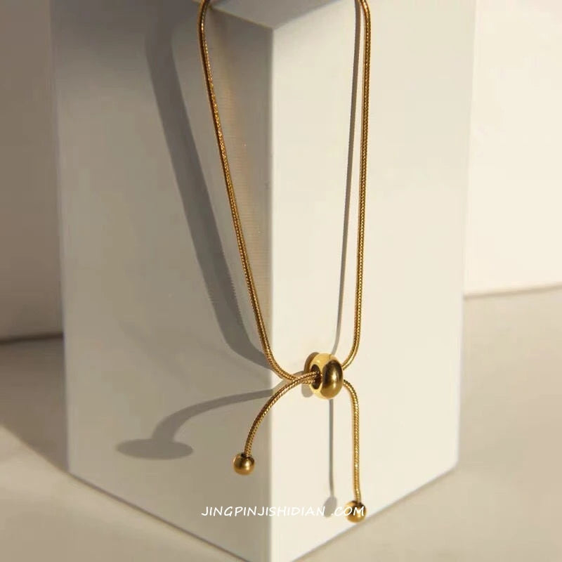 316L Stainless Steel Draw String Bracelet for Women