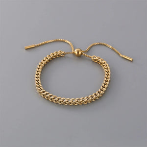 316L Stainless Steel Draw String Bracelet For Women