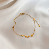 316L Stainless Steel Star Anklets Foot Jewelry for Women