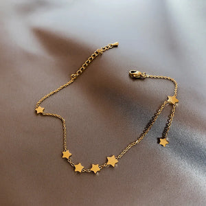 316L Stainless Steel Star Anklets Foot Jewelry for Women