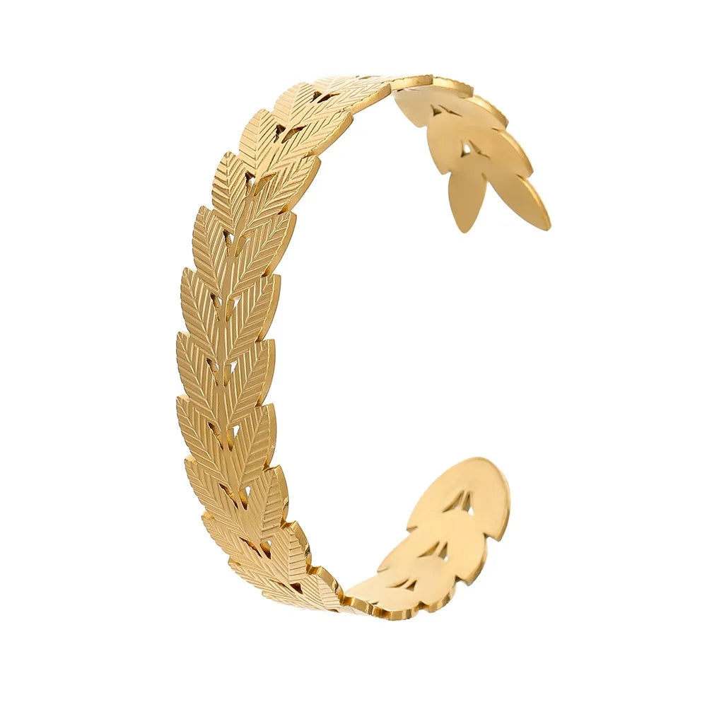 316L Stainless Steel Women's Bangle Vintage Retro Style Silver Woman Bangles