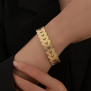 316L Stainless Steel Women's Bangle Vintage Retro Style Silver Woman Bangles