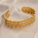 316L Stainless Steel Women's Bangle Vintage Retro Style Silver Woman Bangles