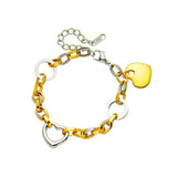 316L Stainless Steel Women's Bracelet LOVE Heart Punk Creative