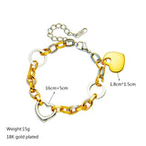316L Stainless Steel Women's Bracelet LOVE Heart Punk Creative