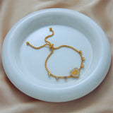 Romantic Heart Crystal Decoration Bracelet Women