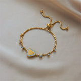 Romantic Heart Crystal Decoration Bracelet Women