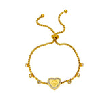 Romantic Heart Crystal Decoration Bracelet Women