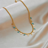 316L Stainless Steel Women's Moon Star Necklace