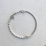 Crystal Heart Chain Link Bracelets Bangle for Women Girls