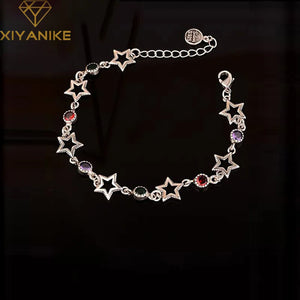 Zirconia Star Charm Bracelet for Women - Hottie Party Jewelry Gift