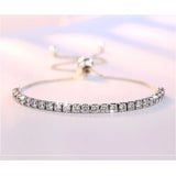 Silver Sparkling Strand Bracelet Link Tennis Bracelet VBS4087