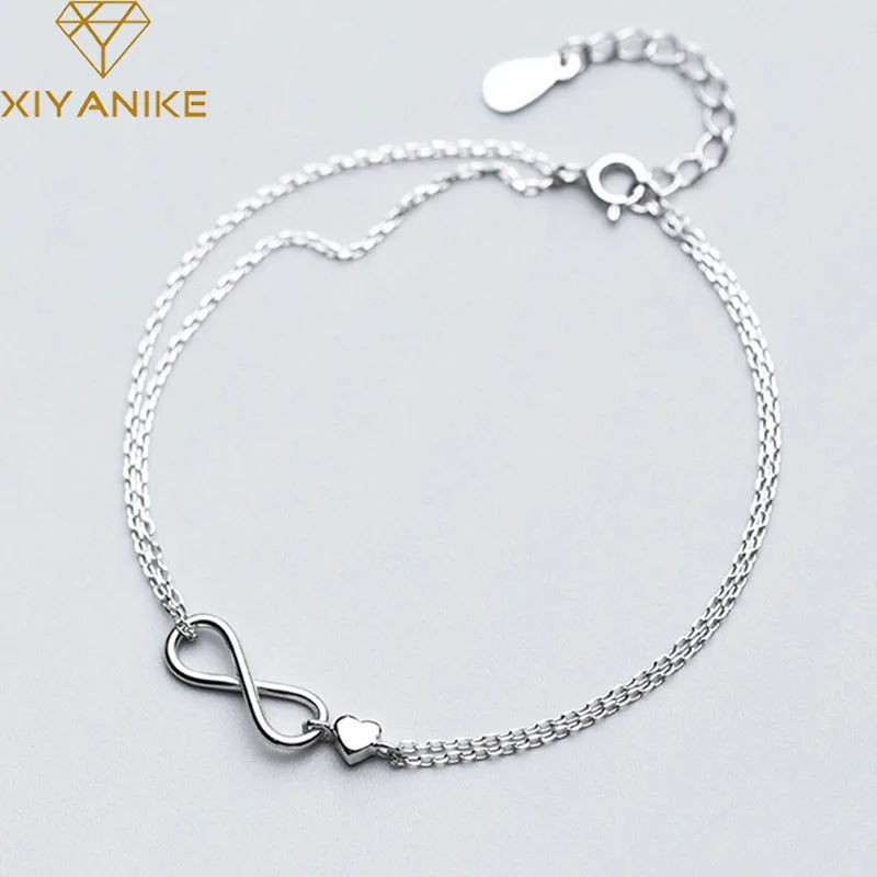 FashionSilver Party Bracelet for Women Double-layer Jewelry