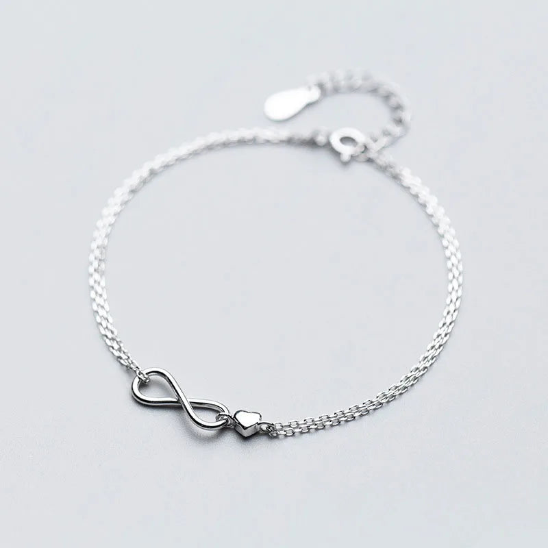 FashionSilver Party Bracelet for Women Double-layer Jewelry
