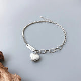 Vintage Thai Silver Heart Anklet Bracelet