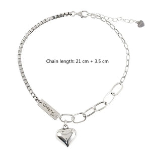 Vintage Thai Silver Heart Anklet Bracelet