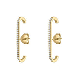 Silver Full Diamond Earrings - High Party Jewelry
