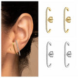 Silver Full Diamond Earrings - High Party Jewelry