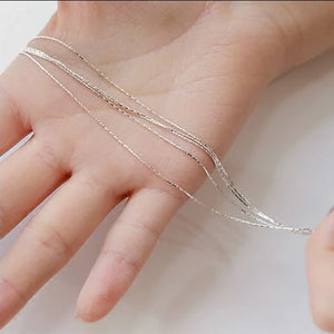 Silver Shine Layers High Chokers Necklaces For Women Gift