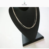 Silver Shine Layers High Chokers Necklaces For Women Gift