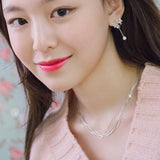Silver Shine Layers High Chokers Necklaces For Women Gift