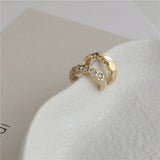 Silver Diamond Zircon Clip Earring Women High Gorgeous All-match
